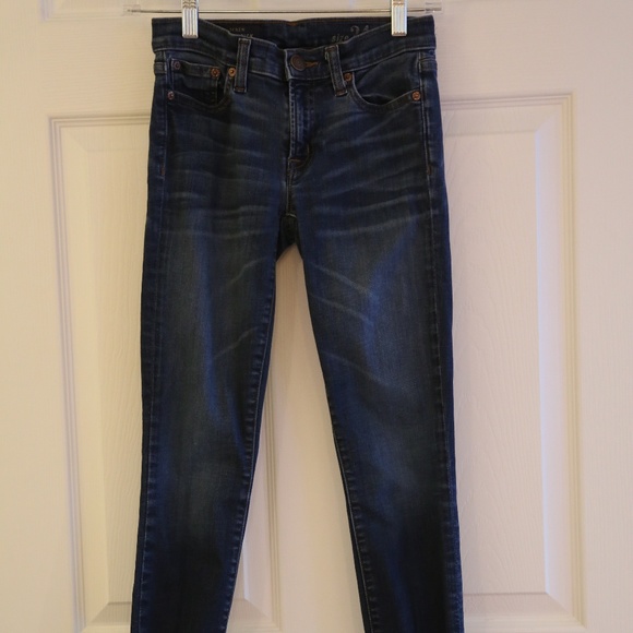 Jcrew Toothpick Dark Wash Jean - Picture 1 of 3